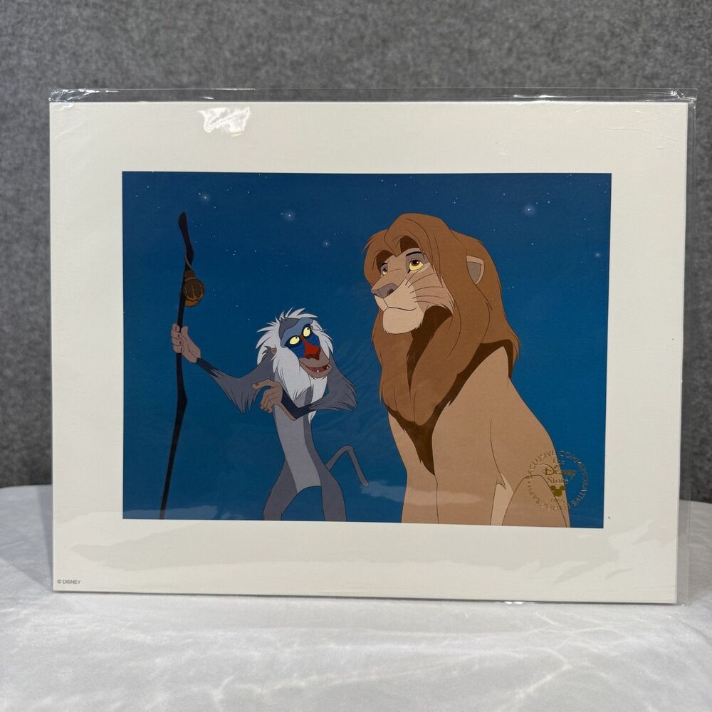Official Walt‎ Disney Simba Exclusive Commemorative Lithograph 1995